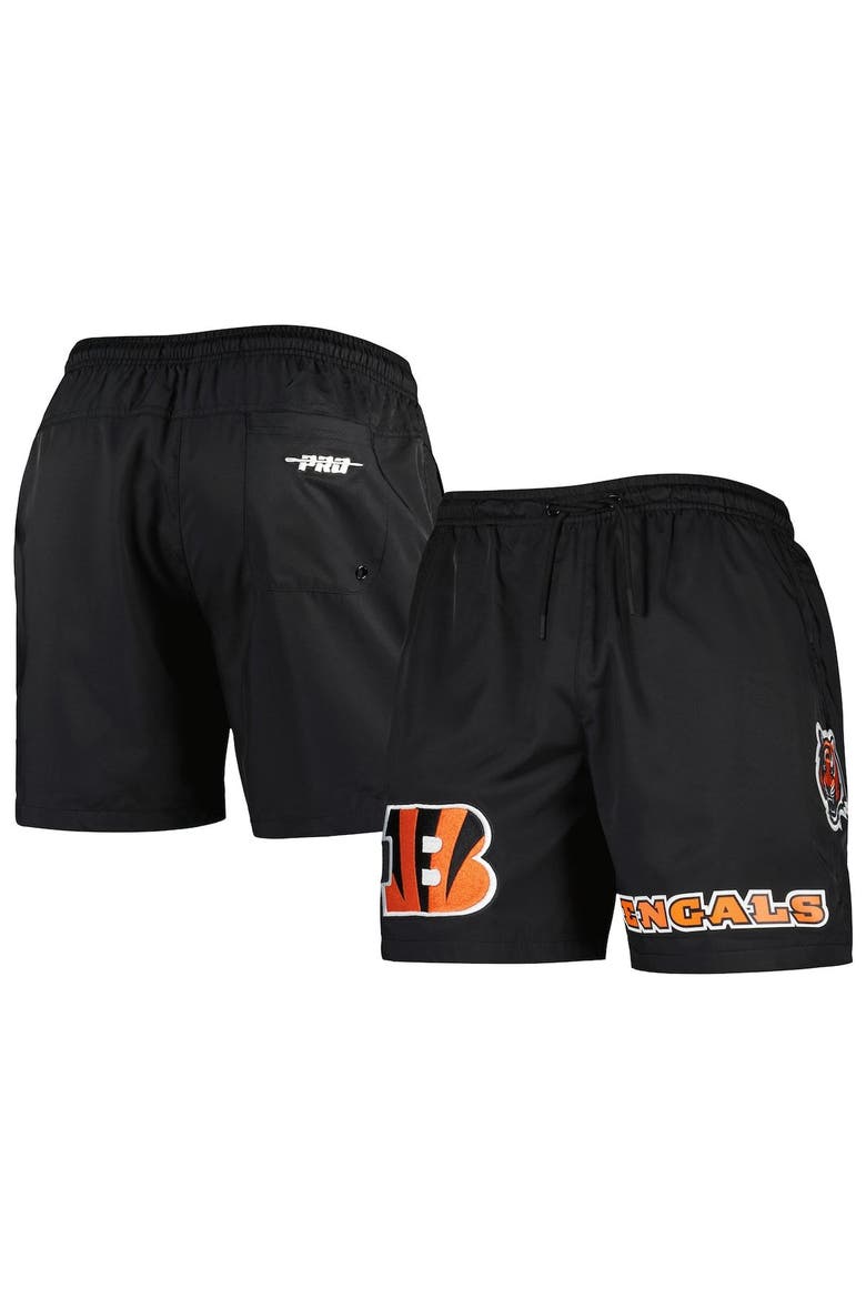 Men's Pro Standard Black Cincinnati Bengals Woven Shorts, Main, color, Black