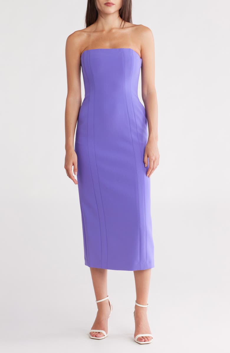 A.L.C. Elizabeth Strapless Midi Dress, Main, color,