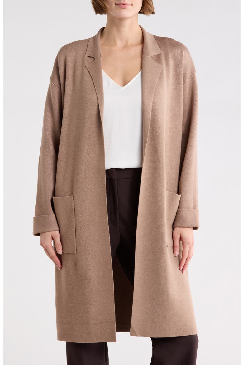 Patch Pocket Long Cardigan, Main, color, TOAST