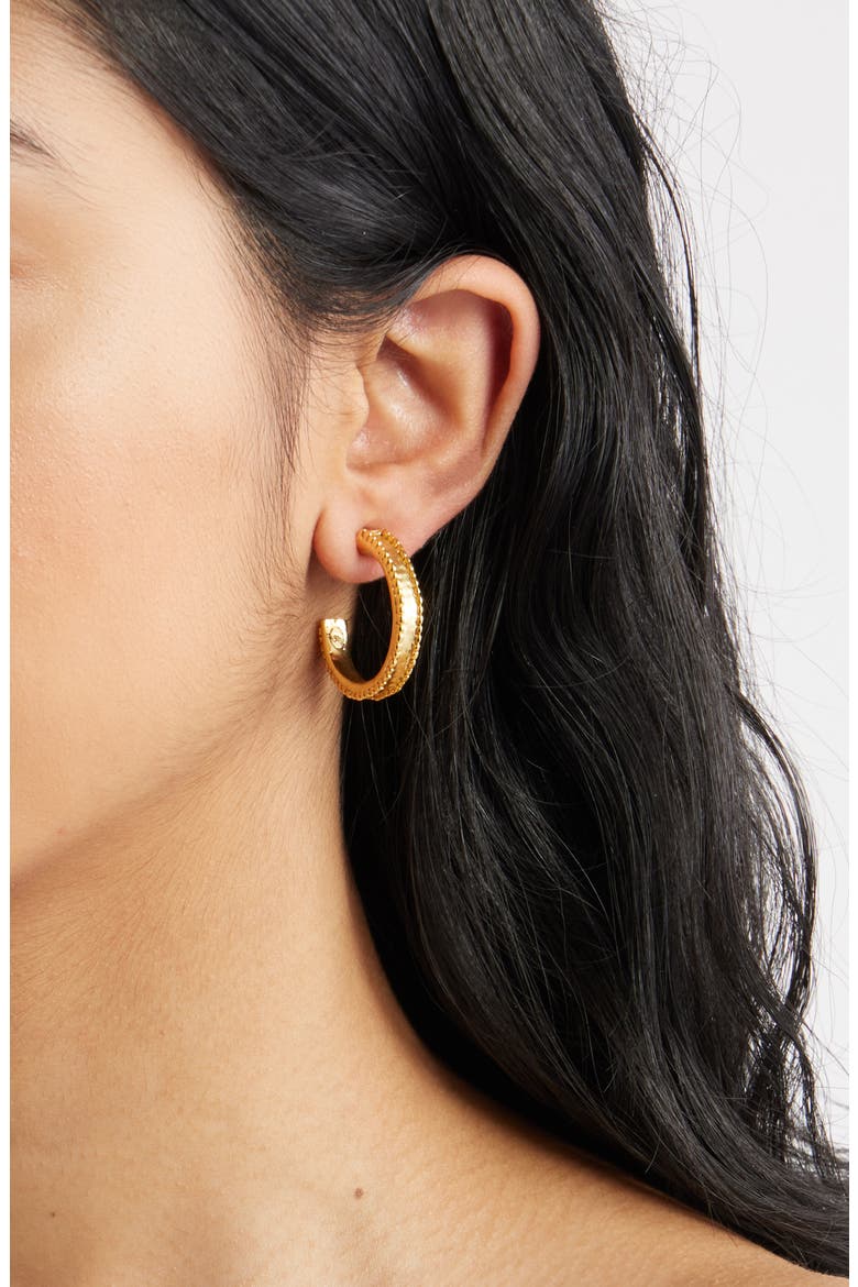 Dotty Hoop Earrings, Alternate, color, GOLD