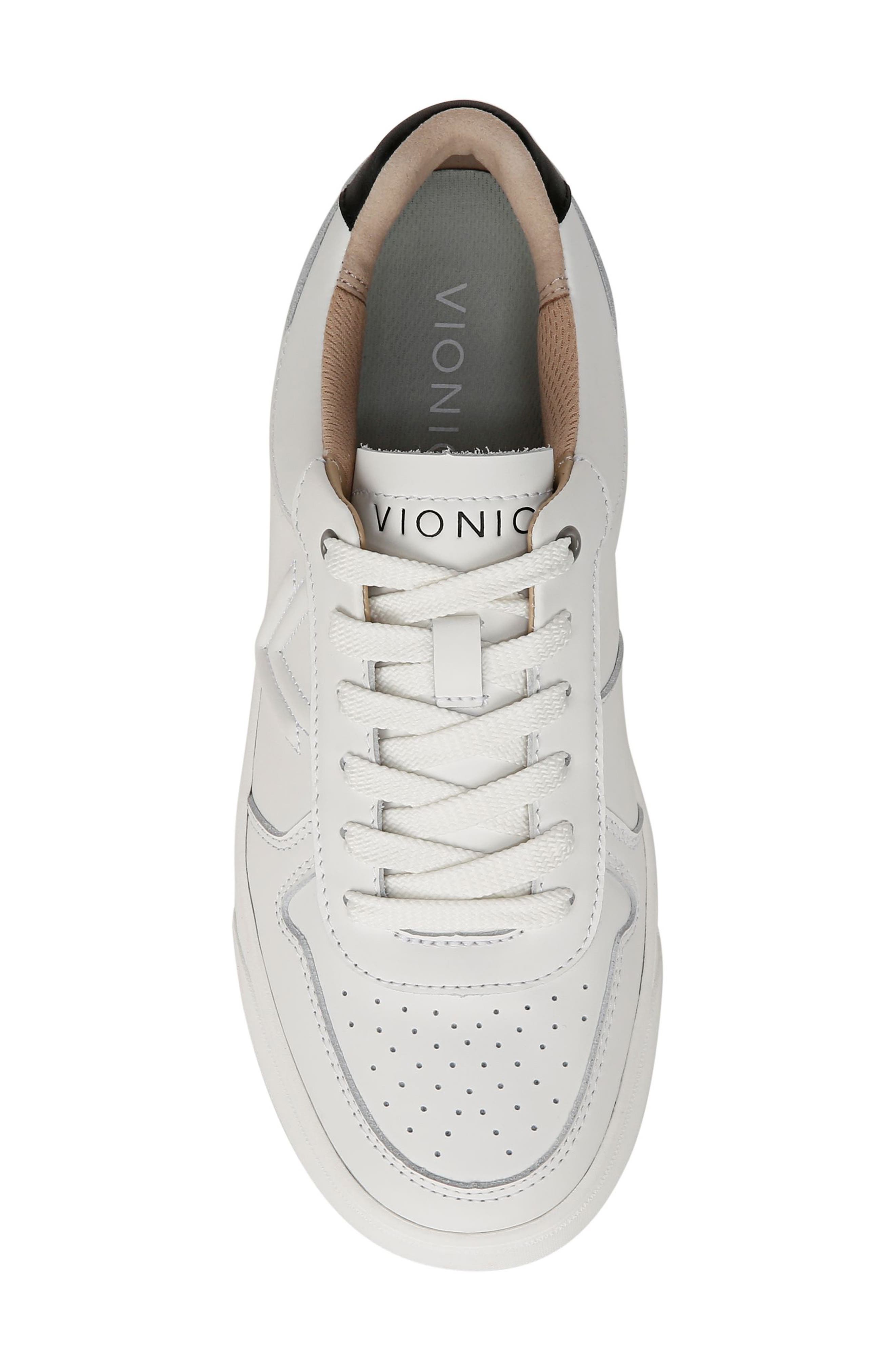 Vionic Kimmie Court Sneaker, Alternate, color, White Leather