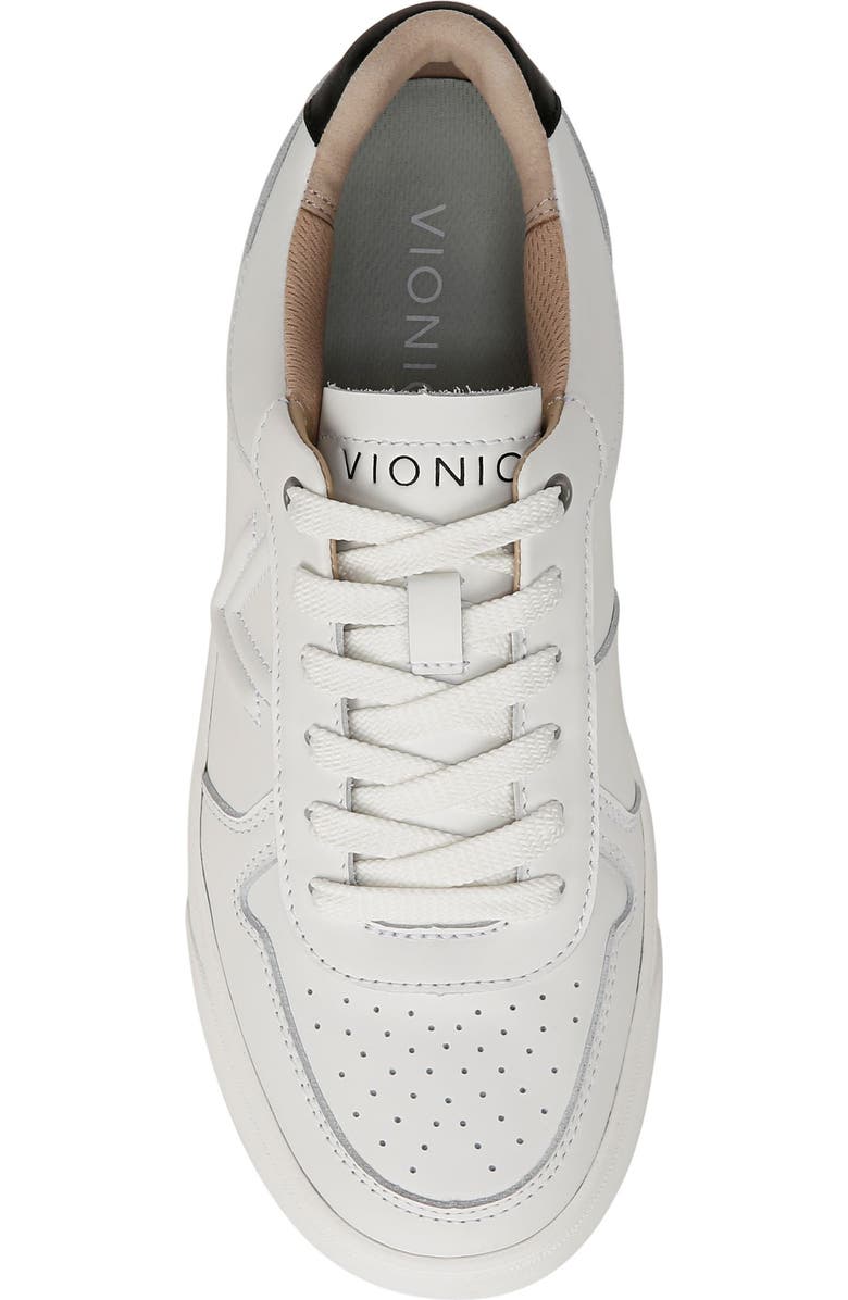 Vionic Kimmie Court Sneaker, Alternate, color, White Leather