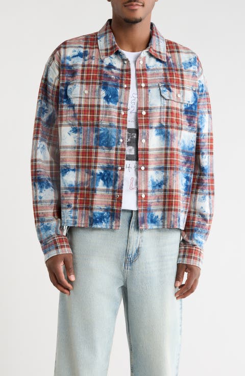 Embellished Flannel Shirt