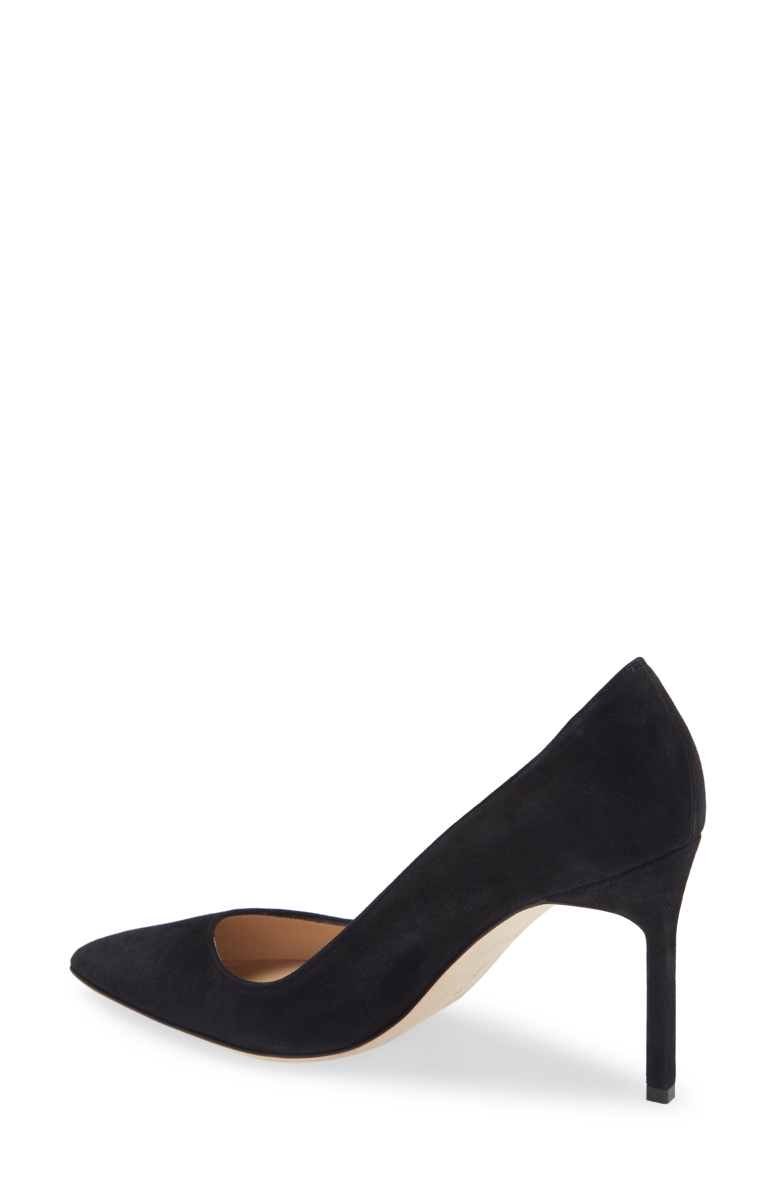 BB Pointed Toe Pump, Alternate, color, BLACK SUEDE