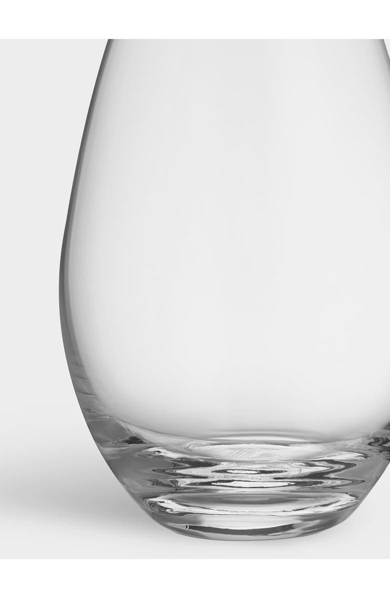 Orrefors More Set of 4 Stemless Wine Glasses, Alternate, color, White