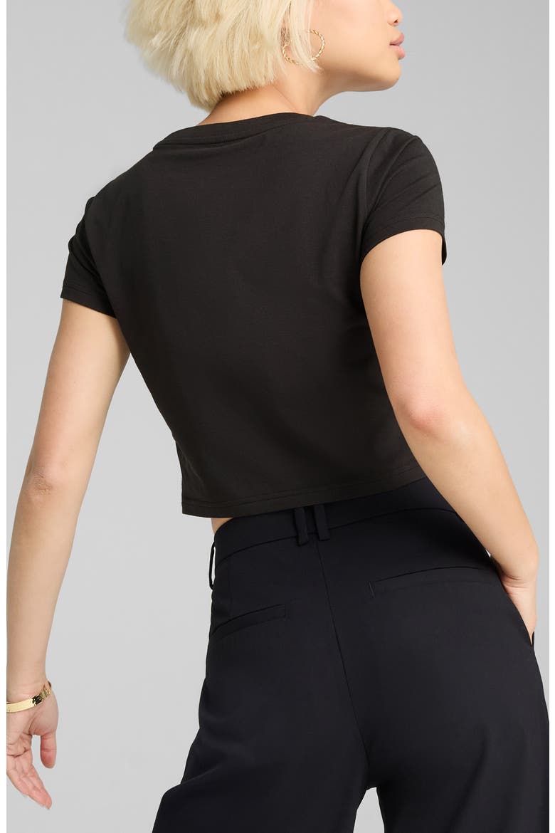 Wardrobe Essential Baby Tee, Alternate, color, PUMA BLACK