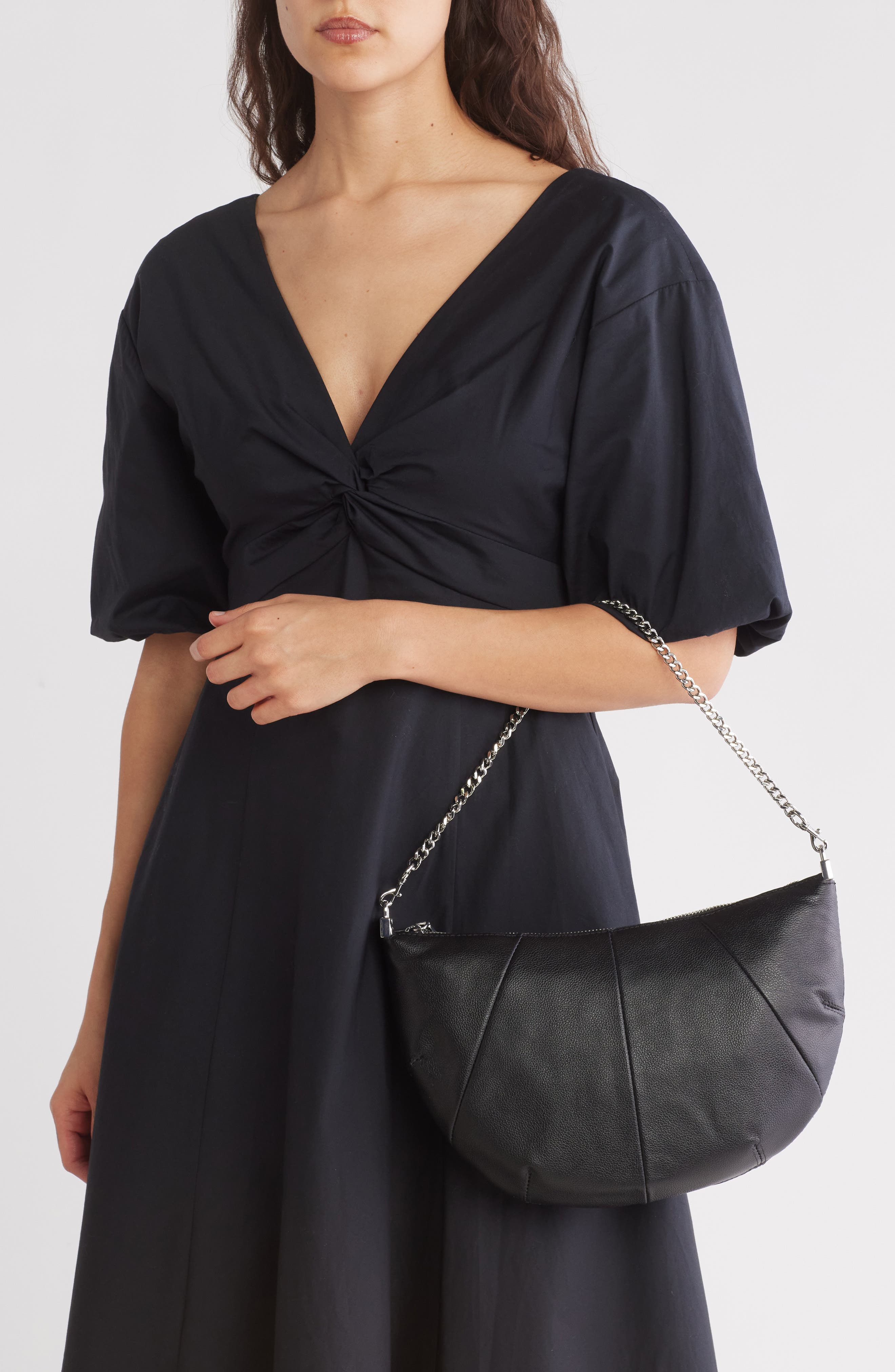 Rebecca Minkoff Zip Around Crossbody Bag, Alternate, color, Black