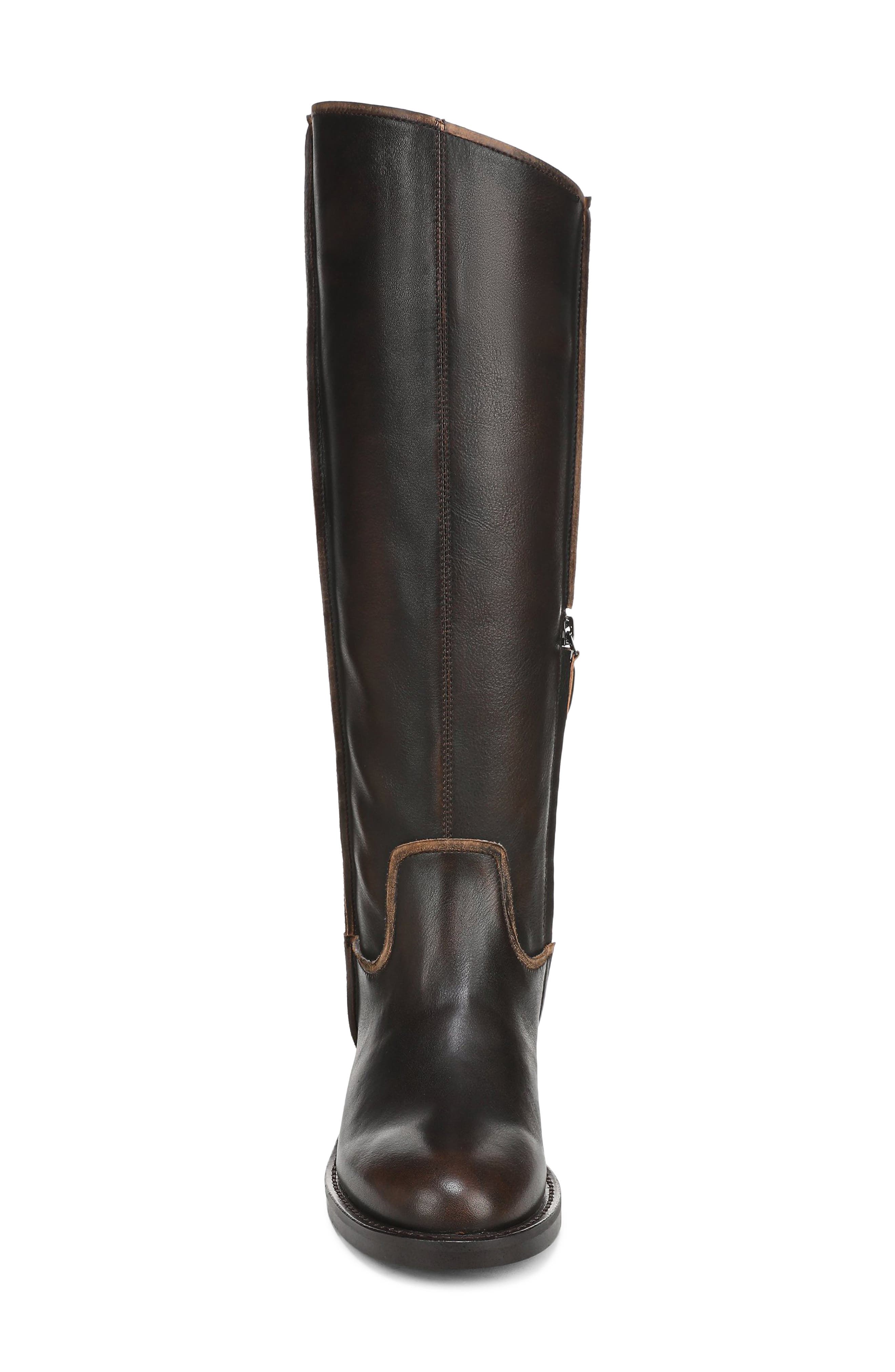 Meritt Leather Knee High Boot, Alternate, color, WASHED BROWN