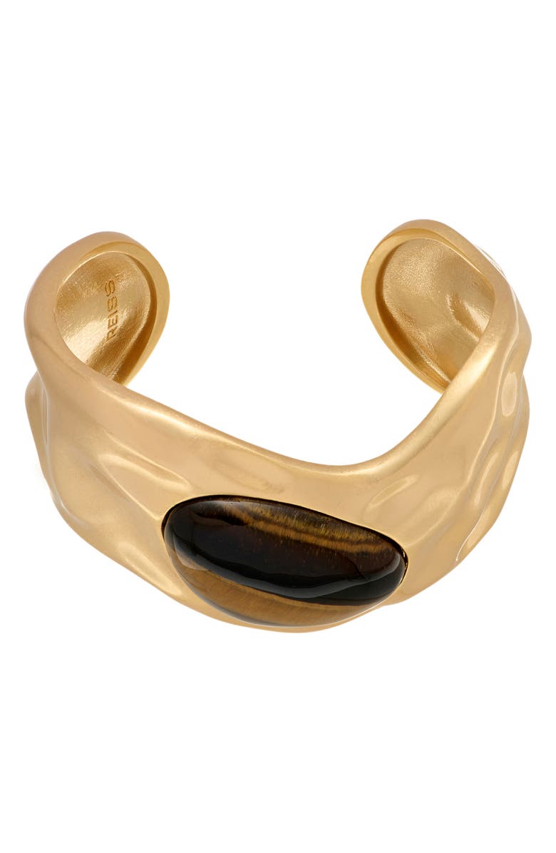 Reiss Tillie Tumbled Stone Cuff Bracelet, Alternate, color, 