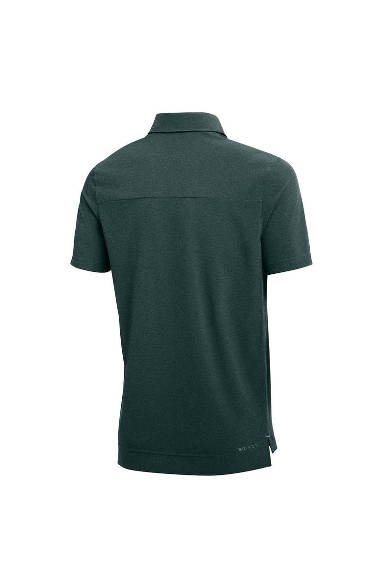 Nike Men's Nike Heathered Green Michigan State Spartans 2022 Coach Performance Polo, Alternate, color,