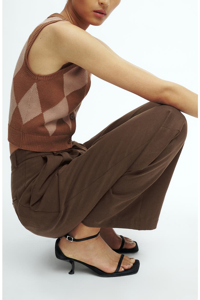 Mason High Waist Wide Leg Pants, Alternate, color, CAFE