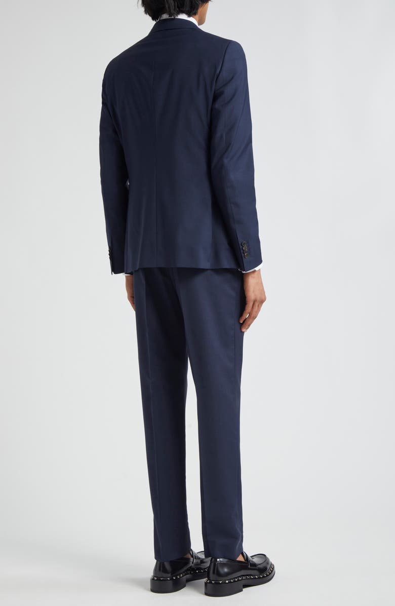 Valentino Crosshatch Stretch Wool Suit, Alternate, color,