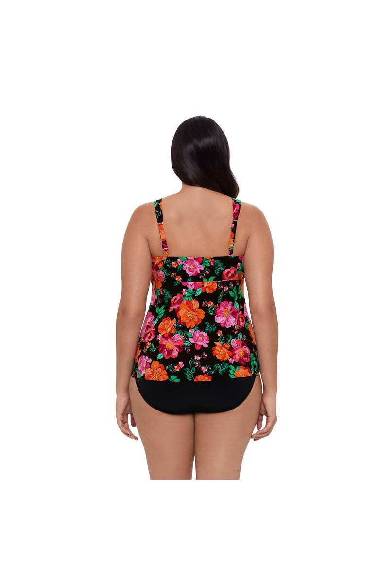 Trimshaper Lily V-Neckline Tankini Swimsuit Top, Alternate, color, Hothouse Garden