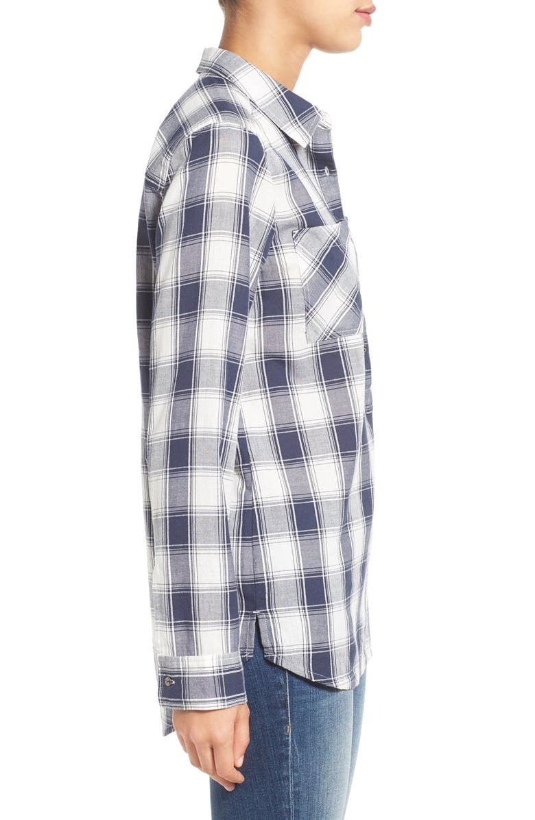 Caslon<sup>®</sup> Check Print Popover Shirt, Alternate, color, 