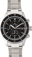 BREED Breed Maverick Chronograph Leather-Band Watch w/Date