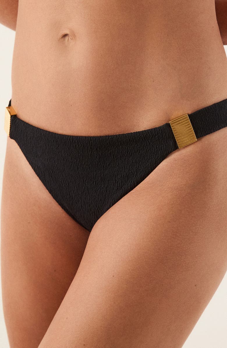 ViX Paula Hermanny Tammy Bikini Bottoms, Alternate, color, Black