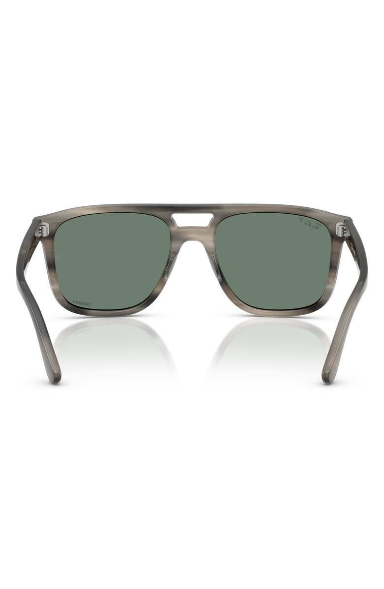 Ray-Ban 58mm Polarized Square Sunglasses, Alternate, color, Havana Gradient