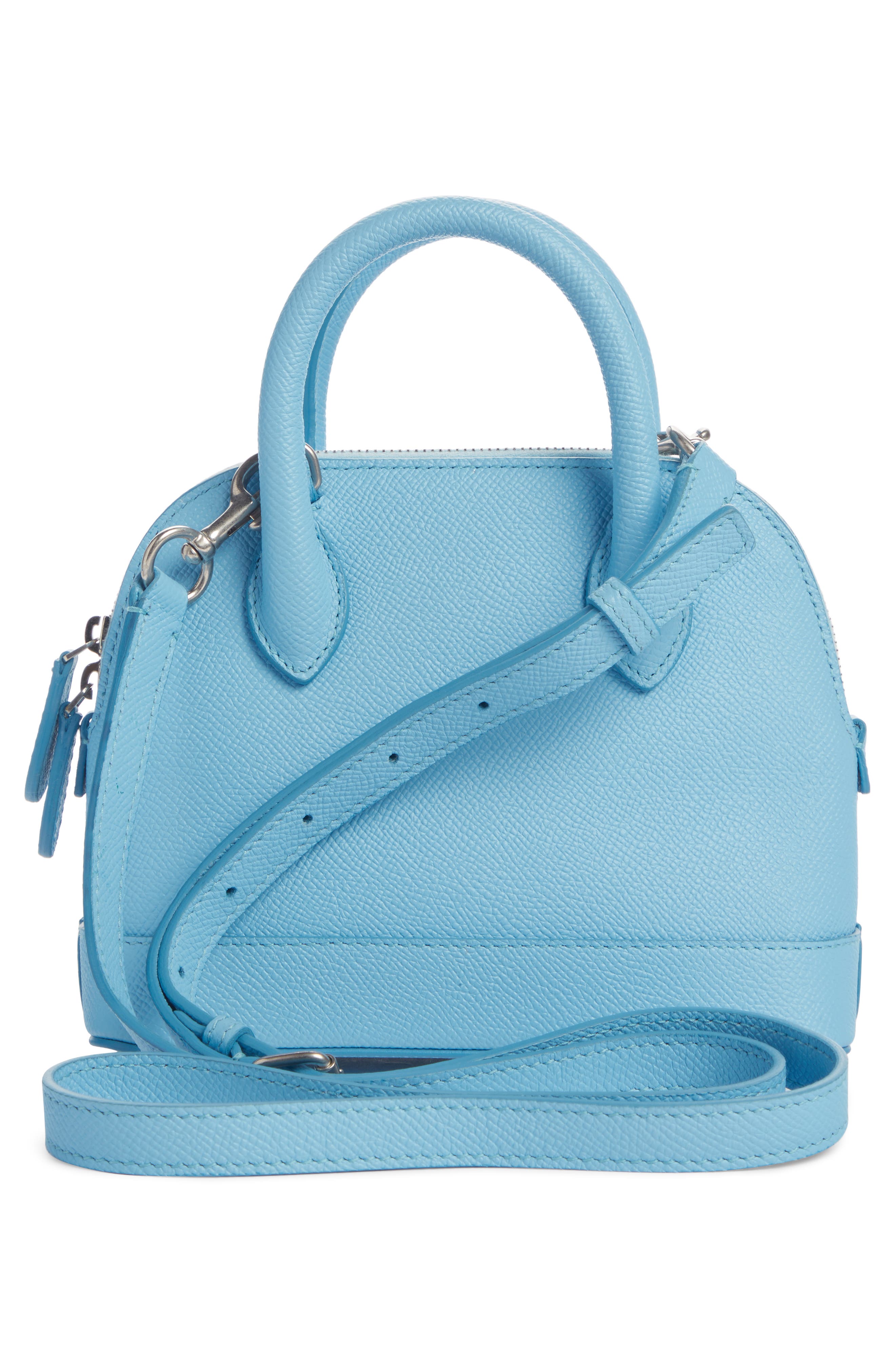 Balenciaga Extra Extra Small Ville Logo Leather Crossbody Satchel, Alternate, color, 