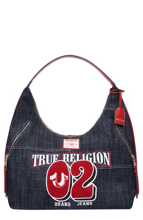 Varsity Logo Zip Pocket Hobo