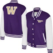 COLOSSEUM Women's Colosseum Purple Washington Huskies French Baguette Full Snap Fleece Jacket