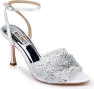 Badgley Mischka Collection Cameryn Embellished Ankle Strap Sandal