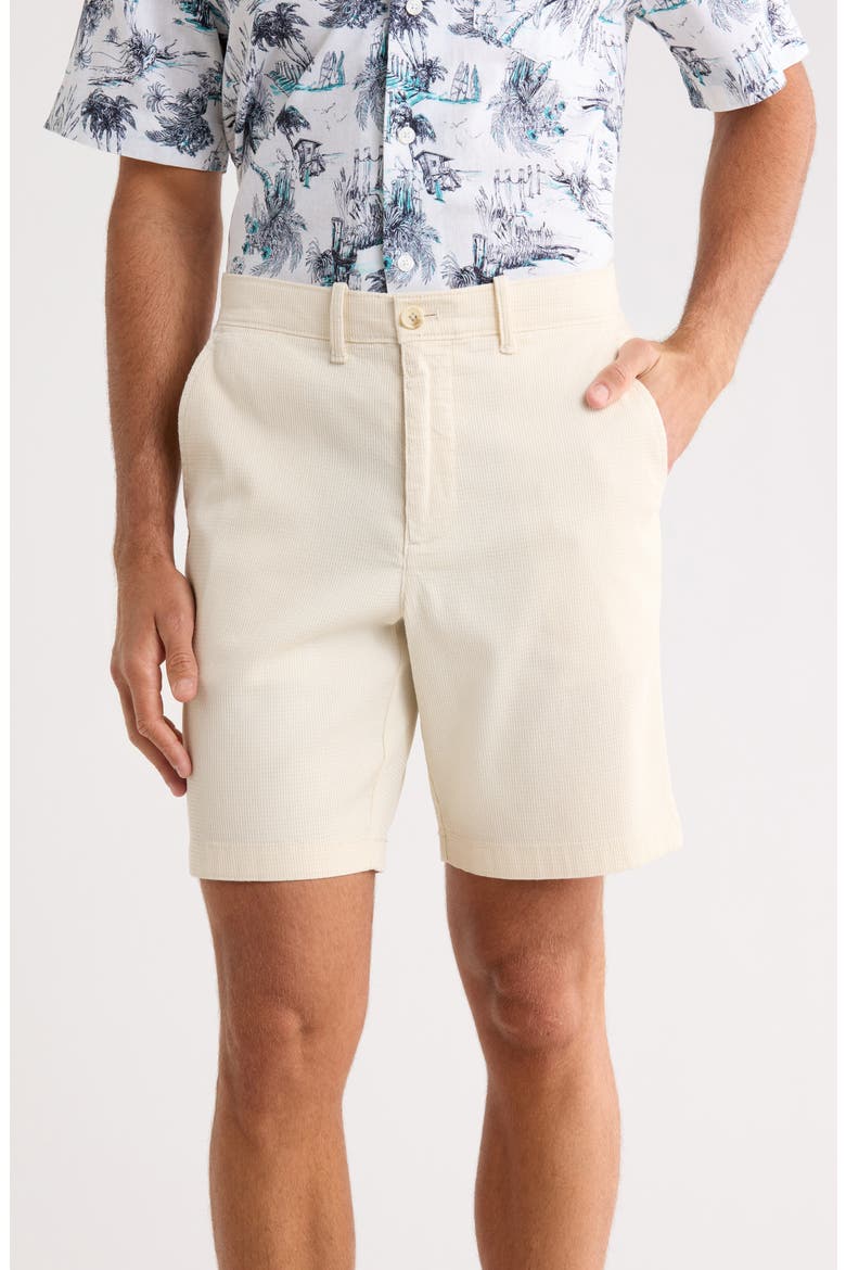 8-Inch Dobby Stretch Cotton Shorts, Main, color, BIRCH