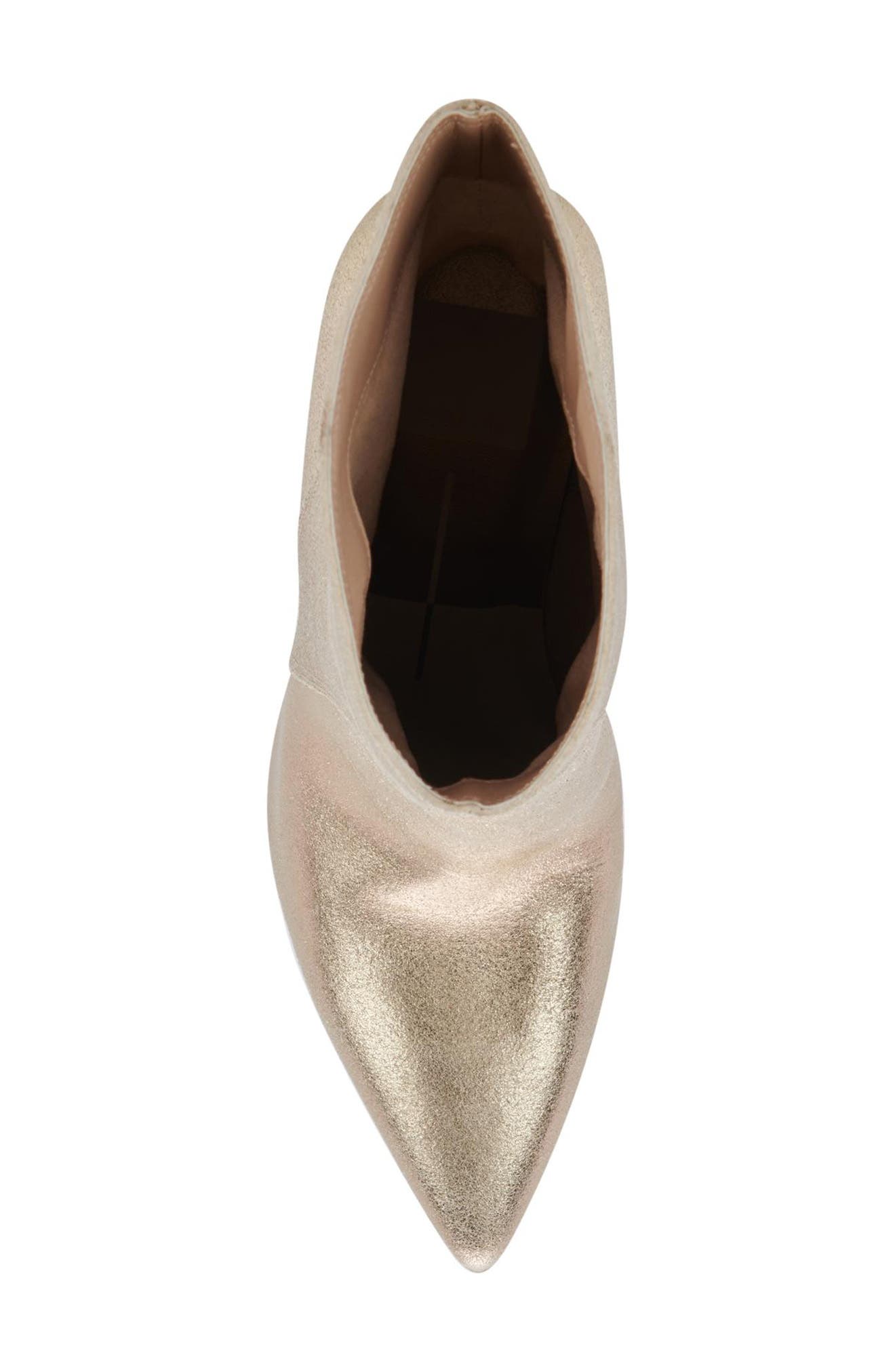 Nestly Western Boot, Alternate, color, LIGHT GOLD METALLIC SUEDE