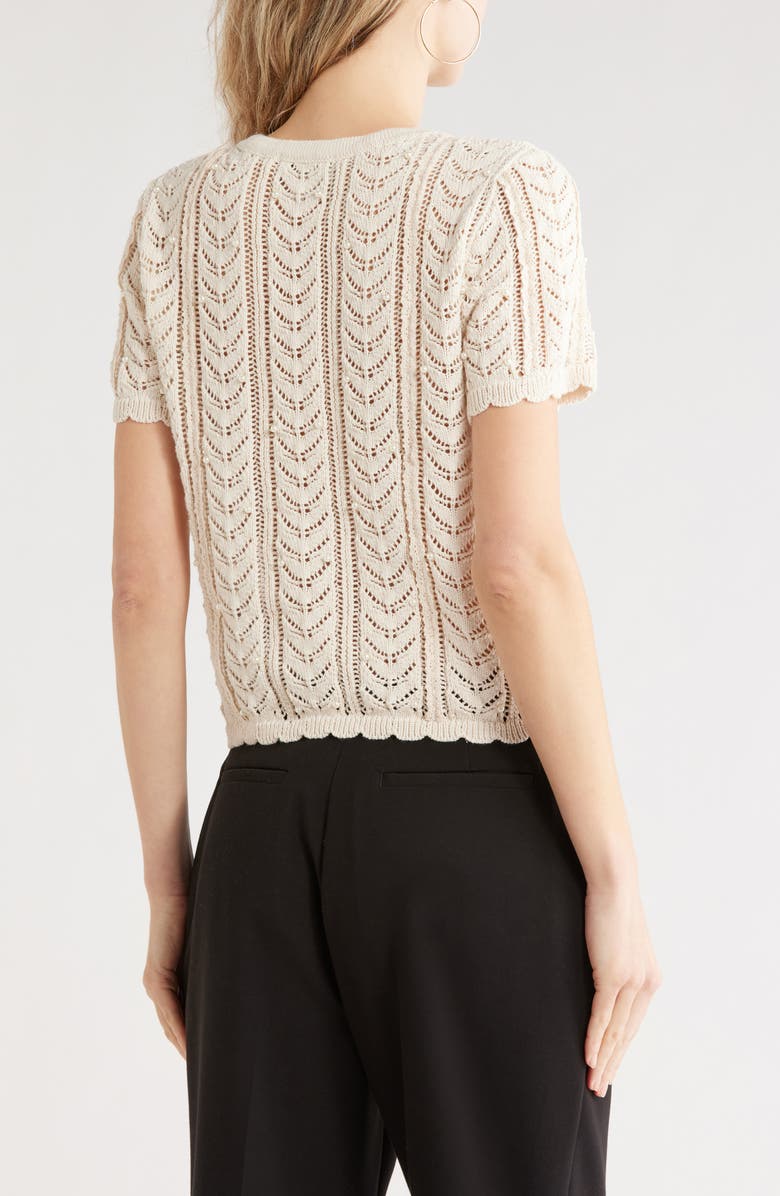 JASON WU Pointelle Lace Cardigan, Alternate, color,
