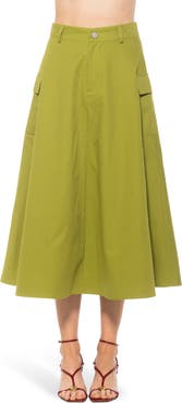 Alexia Admor Avery Cargo Midi Skirt