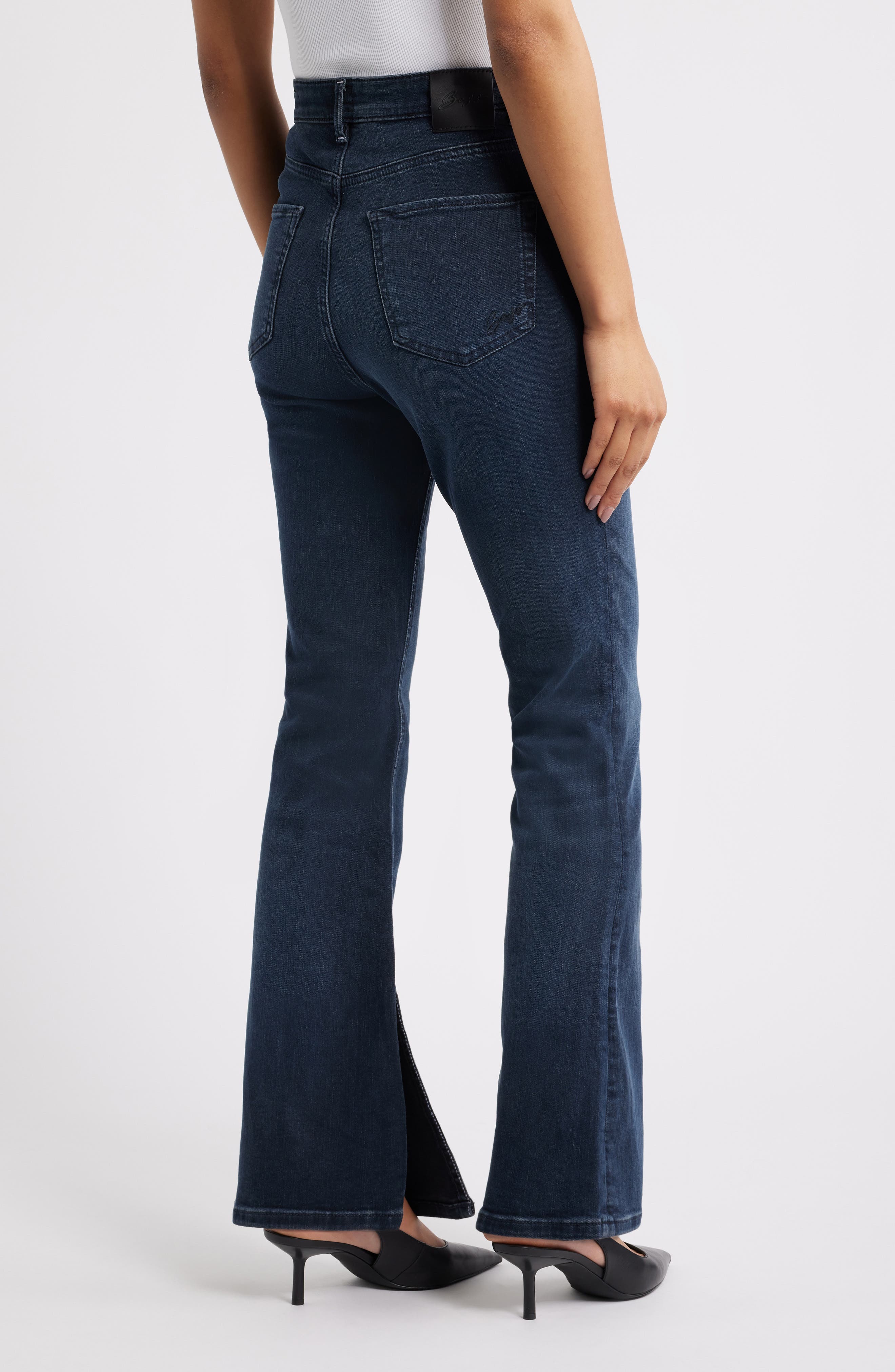 Rosa Side Slit Bootcut Jeans - image 2
