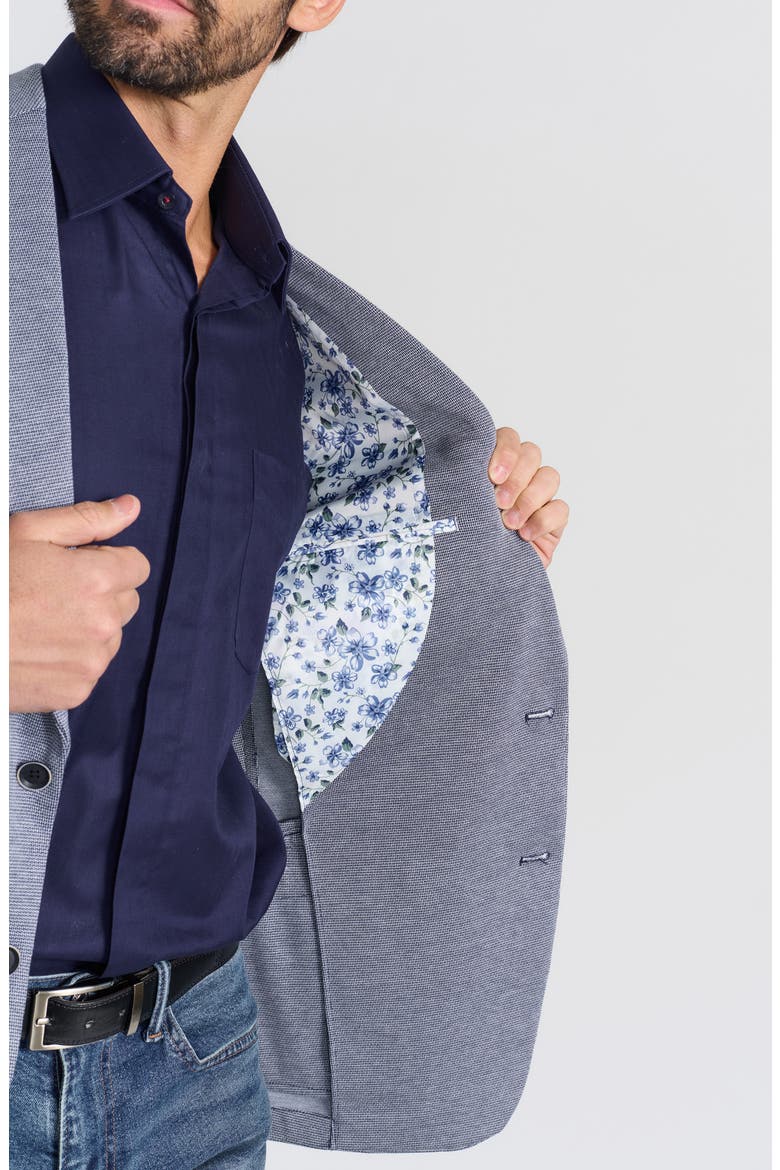 Textured Knit Sport Coat, Alternate, color, NAVY