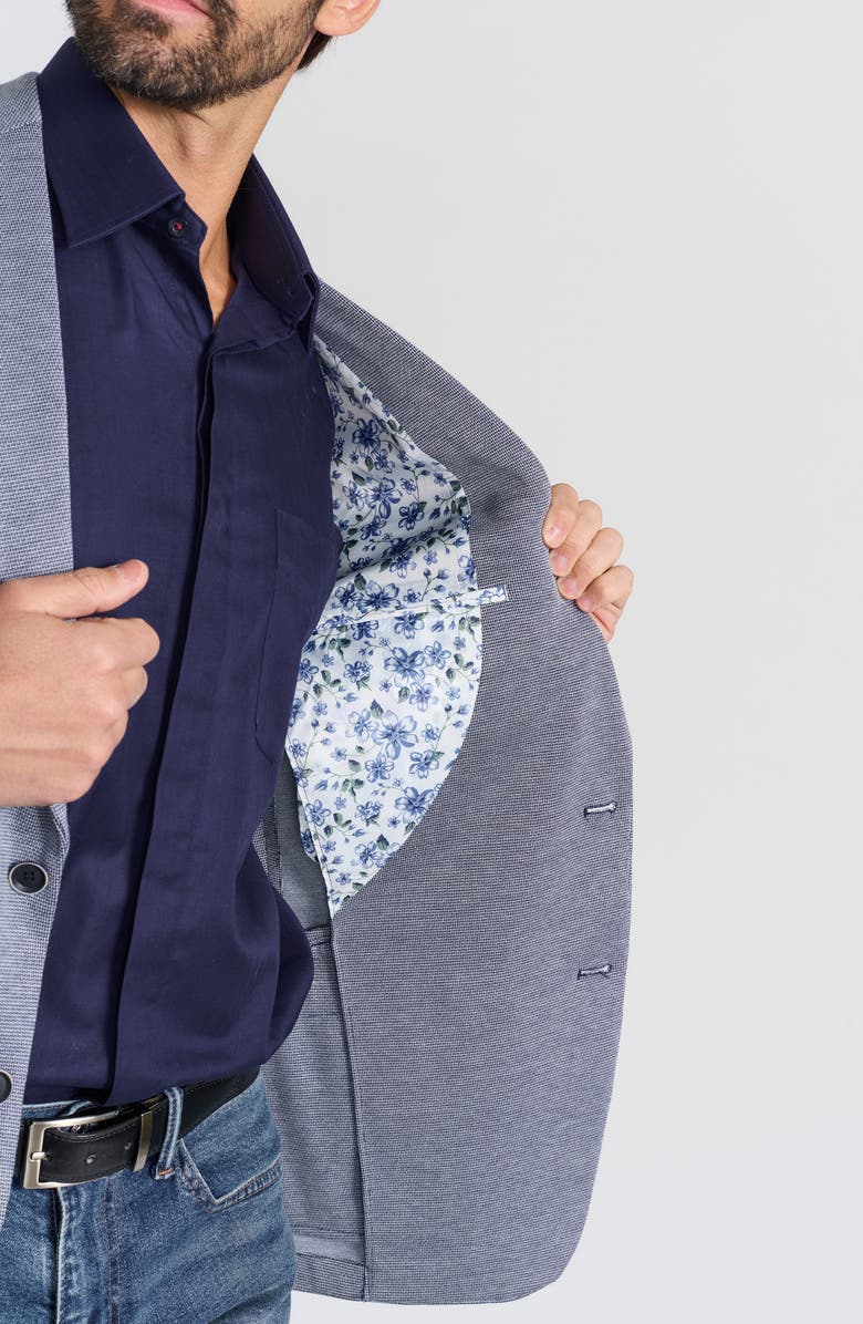 SAVILE ROW CO Textured Knit Sport Coat, Alternate, color, Navy