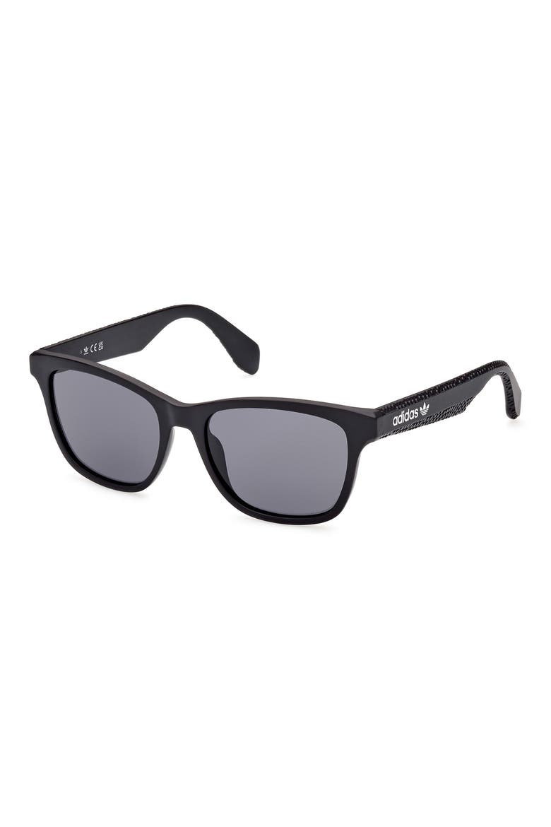 54mm Navigator Sunglasses, Alternate, color, MATTE BLACK / SMOKE