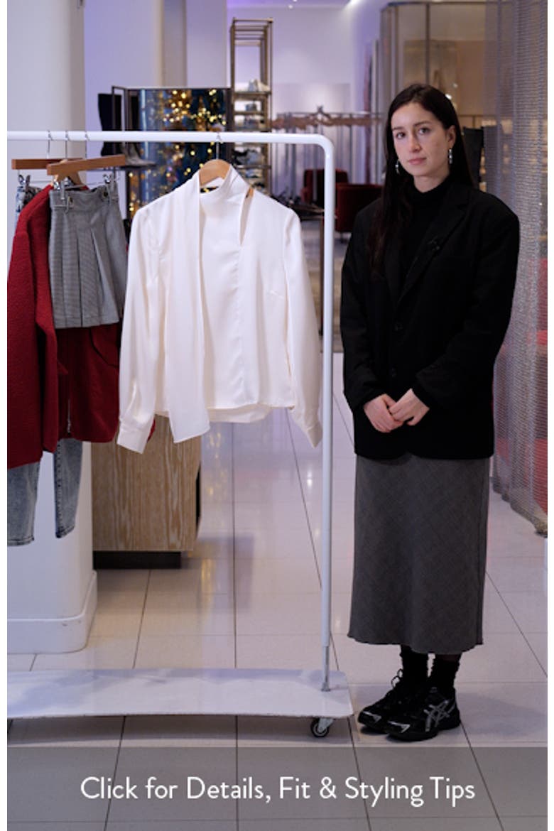 Felista Scarf Neck Long Sleeve Shirt video