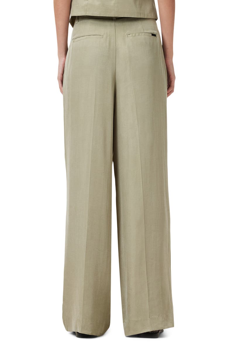 AllSaints Averie Ten Pleated Wide Leg Pants, Alternate, color, 