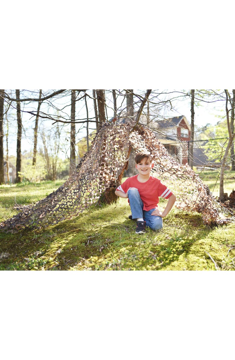 Nature Bound Camouflage Netting, 9x5' Fort Building, Alternate, color, 