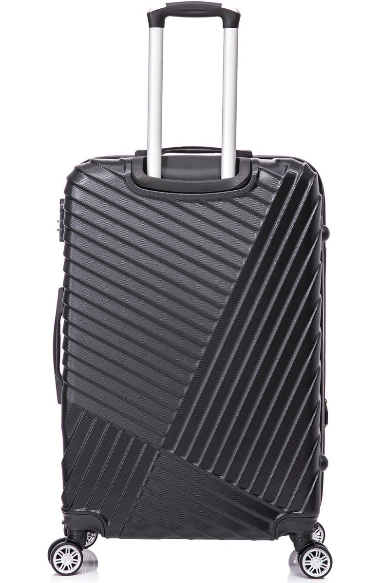 TUCCI Volaro Hardshell 3-Piece Spinner Luggage Set, Alternate, color, Black