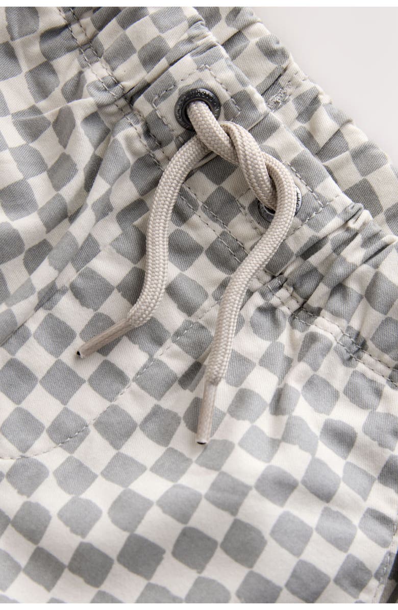 NEXT Kids' Checkerboard Cotton Twill Shorts, Alternate, color, Grey