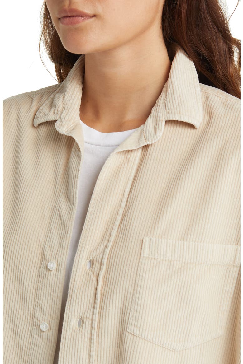 Shirley Oversize Button-Up Shirt, Alternate, color, VINTAGE WHITE