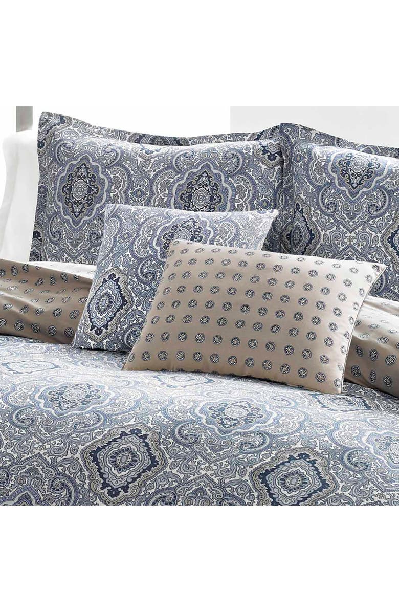CITY SCENE Milan Cotton Comforter Set, Alternate, color, Blue