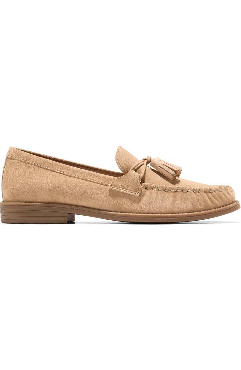 Cole Haan Stassi Tassel Loafer, Alternate, color, Buckwheat Suede