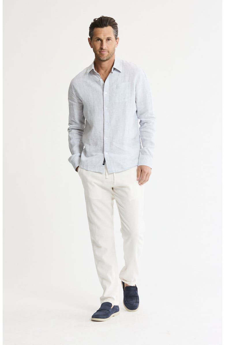 JACHS Linen Button-Down Shirt, Alternate, color, Grey