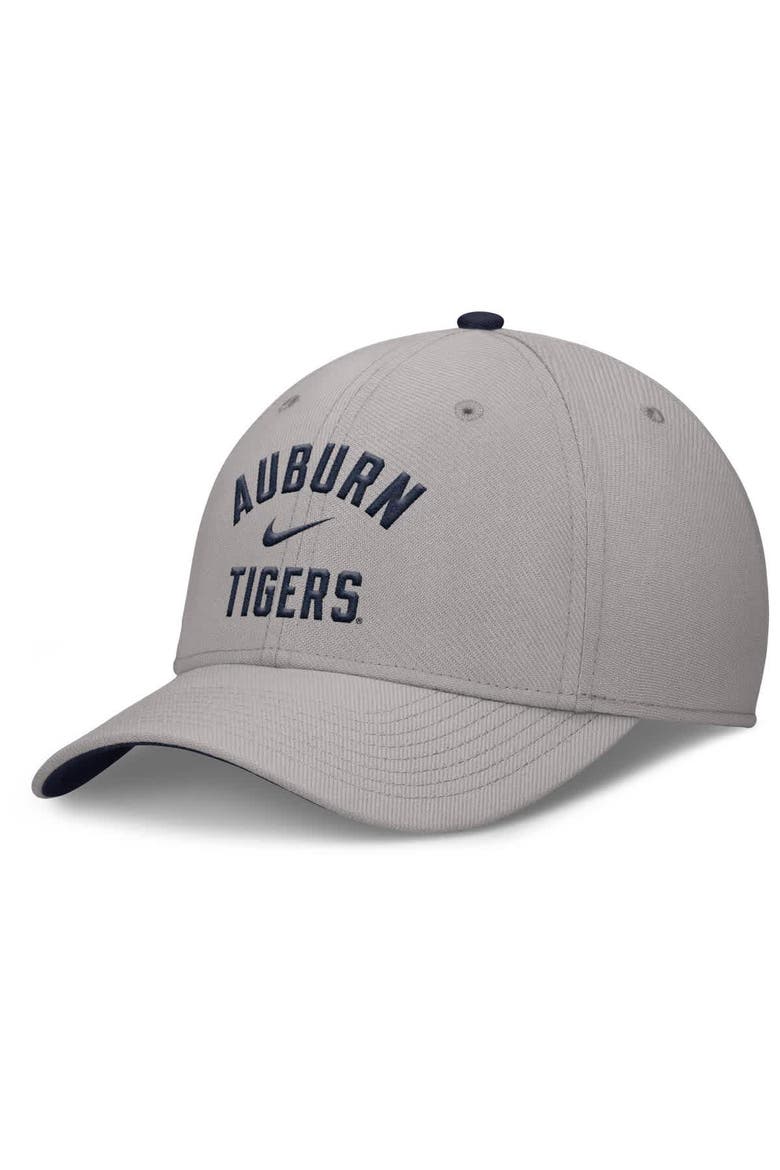 Men's Nike Gray Auburn Tigers Athletic Prep Rise Flex Hat, Alternate, color, Gray