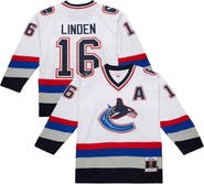 Mitchell & Ness Men's Trevor Linden White Vancouver Canucks 2003-04 Power Play Jersey