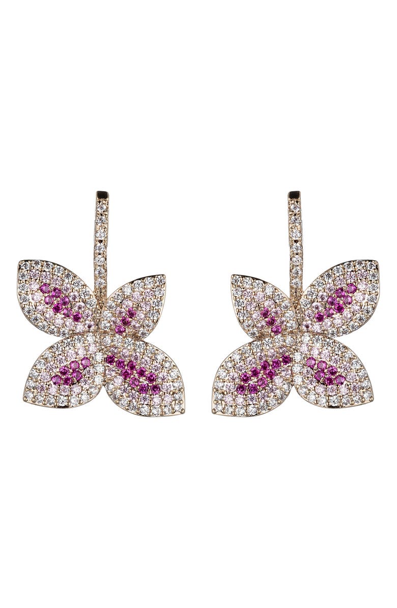 EYE CANDY LOS ANGELES Agnes Crystal Drop Earrings, Main, color, 