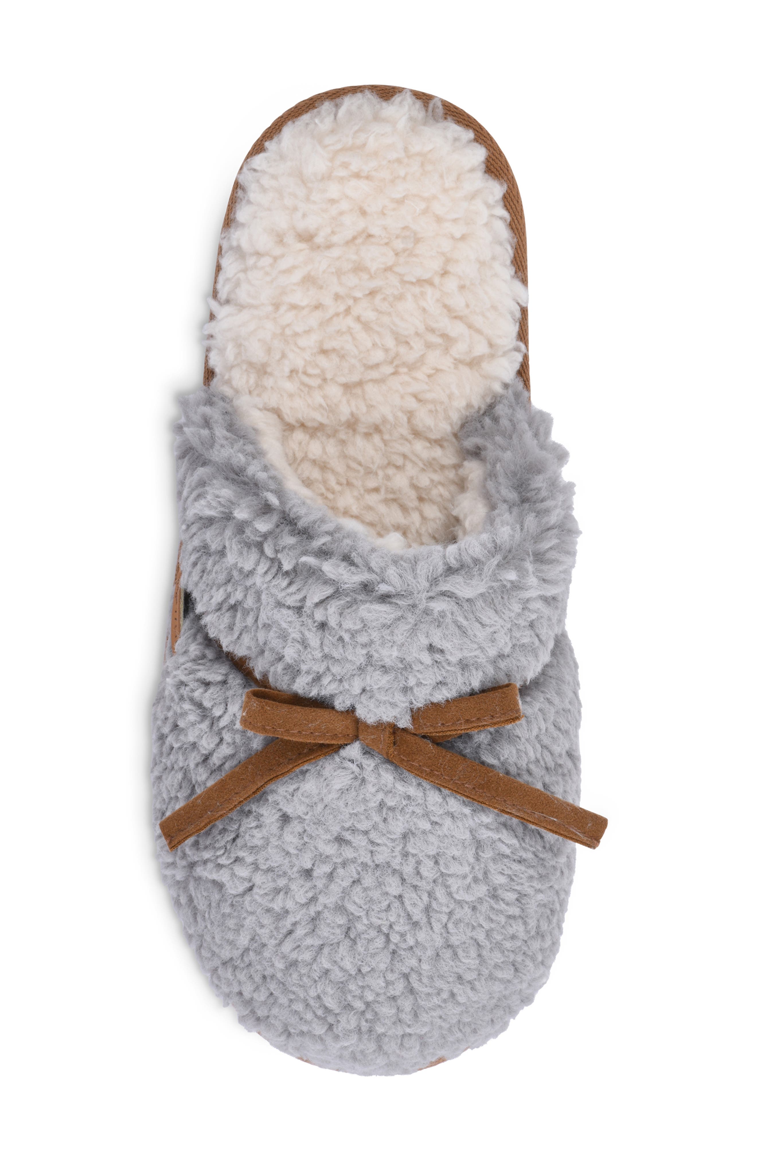 Faux Shearling Lined Slipper, Alternate, color, GREY