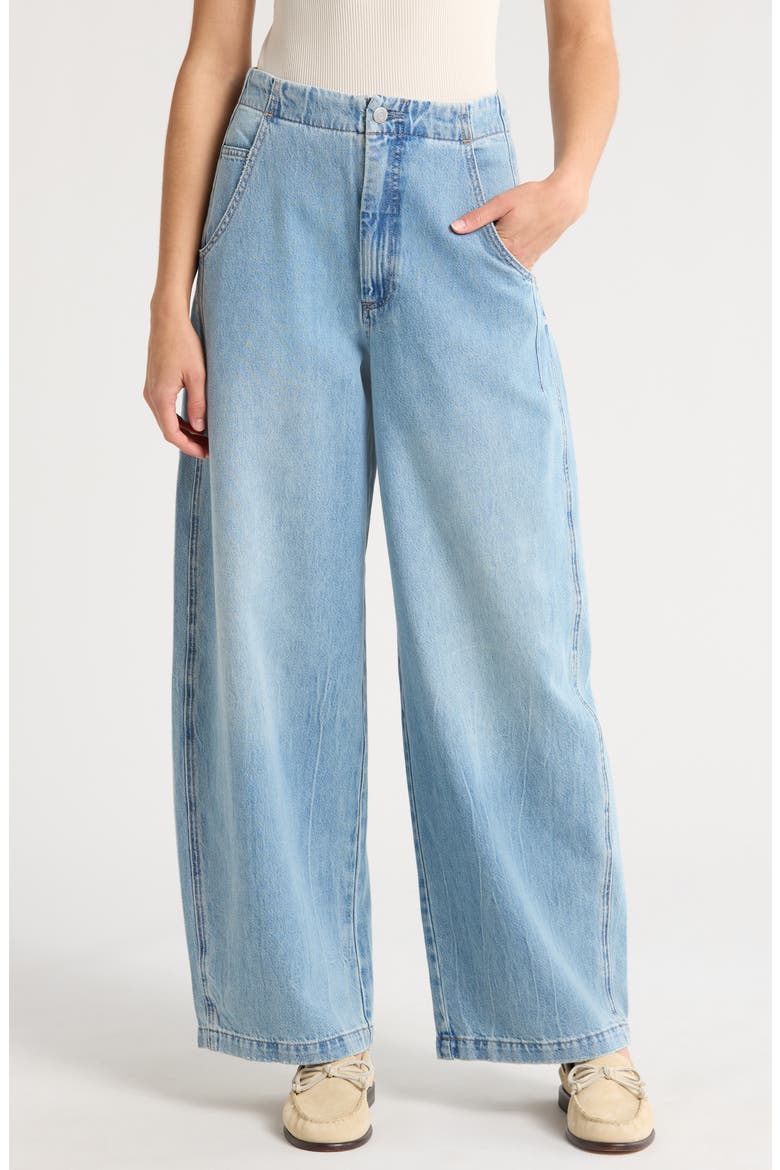 Lottie High Waist Wide Leg Jeans, Main, color, QUALIFIER