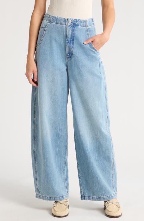 Lottie High Waist Wide Leg Jeans (Qualifier)