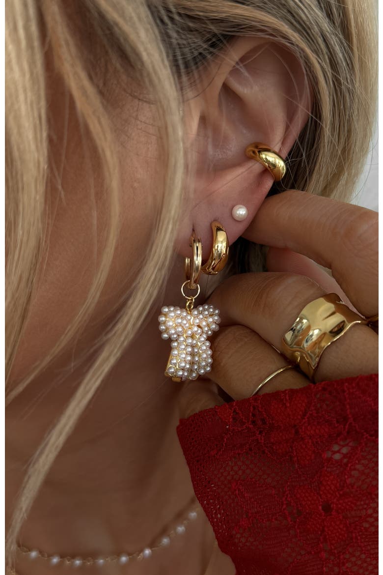 Lola Earrings, Alternate, color, Gold
