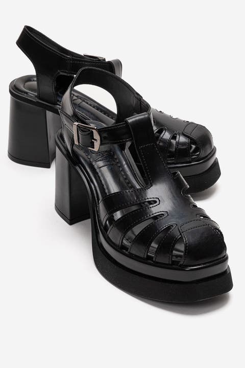 Rovena Platform Block Heel Sandal